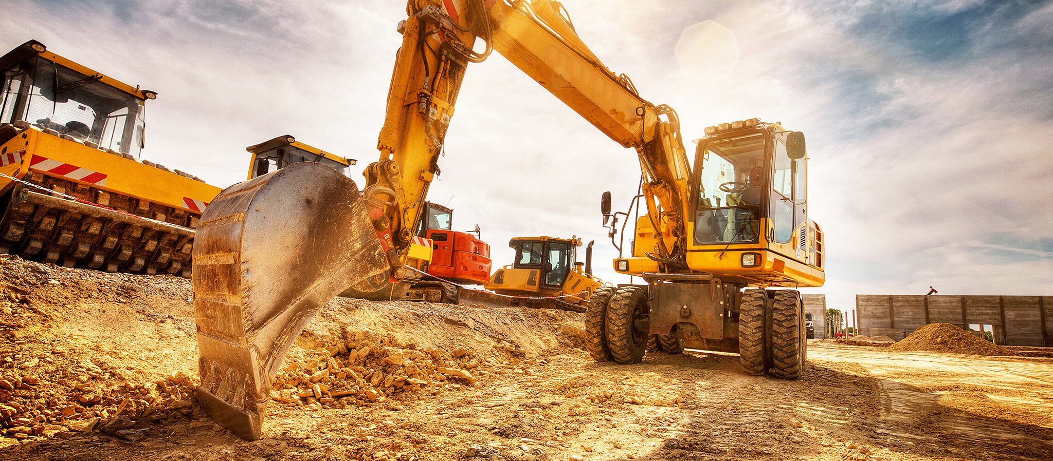 Innovative reversible fans for machines in the construction industry.